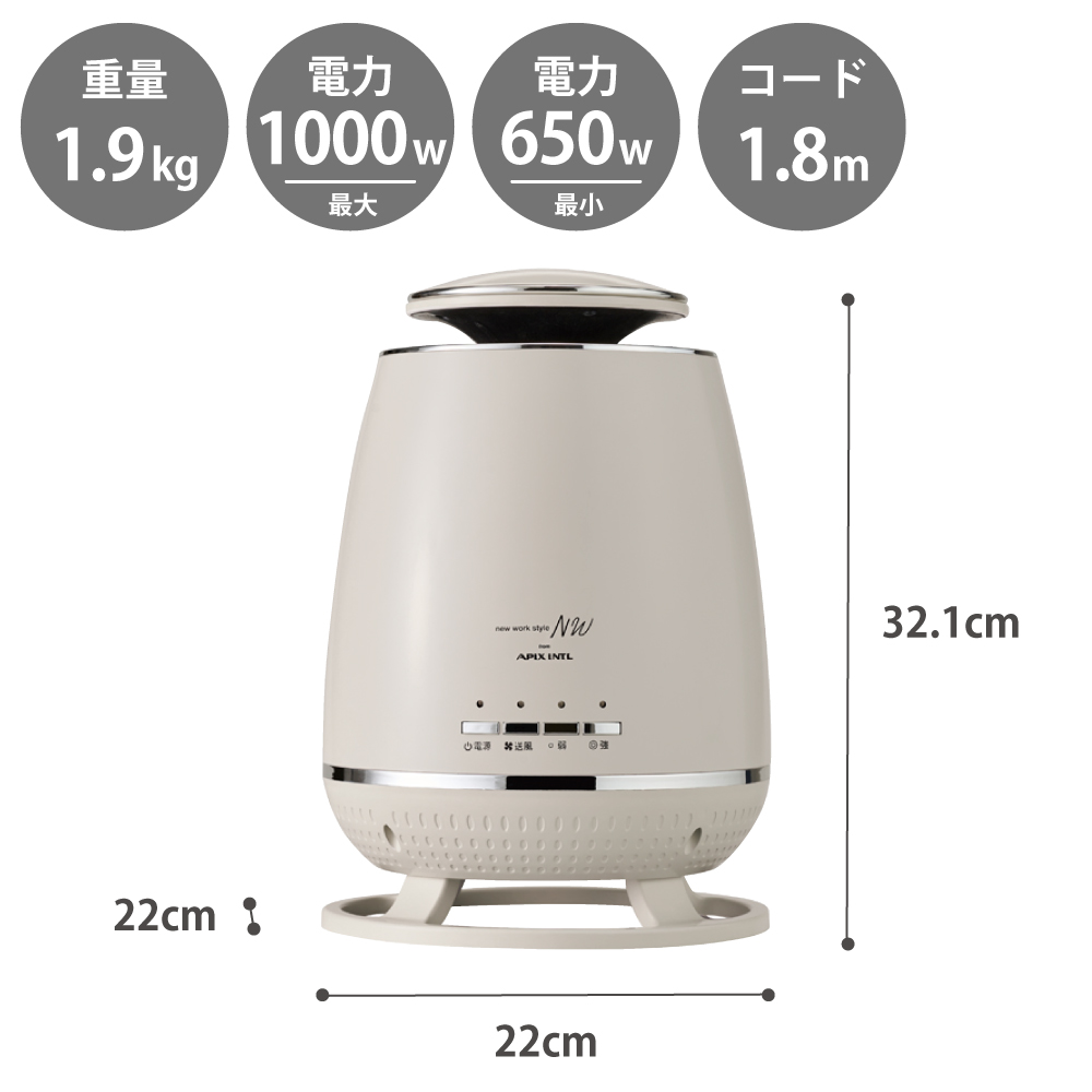 足元を暖めるスポットヒーターとして活躍