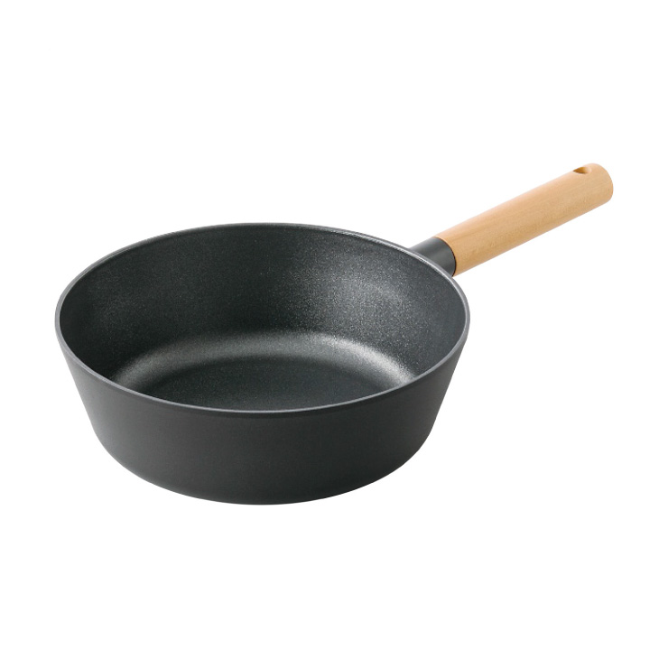 チタン&ダイヤモンド コーティング TIDA マルチパン 24cm IH対応 アピデ ククナ KKN-TD24M【フライパン 深型 アルミ鋳造 軽量 片手鍋 チタン ダイヤモンド 7層コーティング】