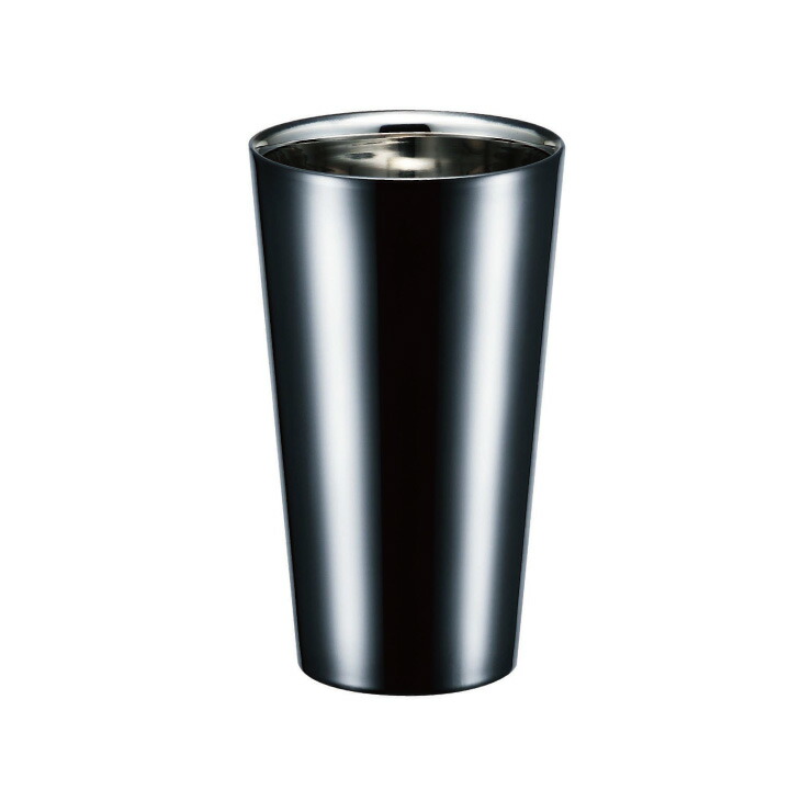 ブリリアントブラック 2重ストレートカップ 250ml ギフトボックス入り アサヒ BRILLIANT BLACK SCW-14BB【タンブラー ステンレス ミラー 二重構造 コップ SUS304 保温 保冷 日本製 燕】