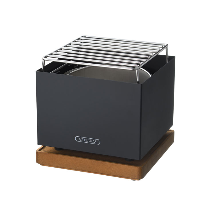 アペルカ テーブルトップグリル 収納袋付き オークス TABLETOP GRILL APS7004 AUX【バーベキューコンロ 卓上 小型 卓上グリル 炭火 焼き 台 炭火コンロ 焼き鳥 串焼き 七輪 ミニ 日本製 アウトドア 調理器具】