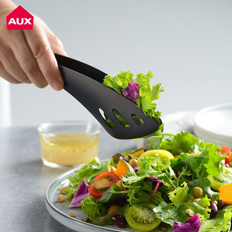 オークス ゆびさきサーバートング ステンレス AUX AUT1403 ギフトボックス入り【ミニ トング 卓上 パスタ サラダ 取り分け フッ素加工 ミニトング キッチン 台所 調理ツール 日本製】