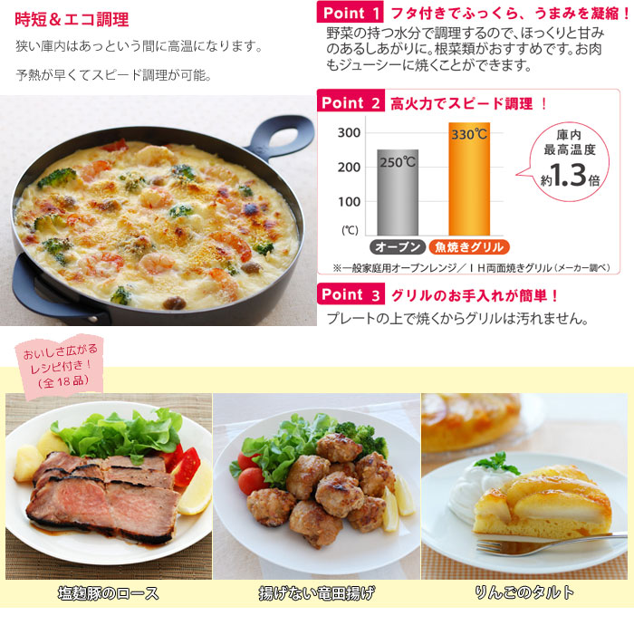 leye,レイエ,グリルダッチオーブン,LS1507,鉄プレート,魚焼きグリル,AUX,オークス