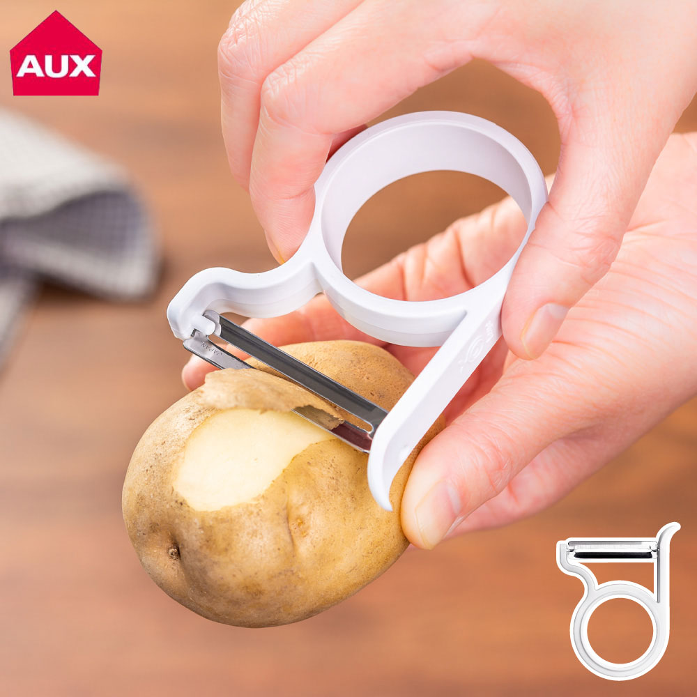 軽い力でスーッと切れるピーラー オークス LS1575 AUX【ピーラー 皮むき器 ステンレス刃 燕三条 調理ツール じゃがいも 芽取り 日本製 食洗機対応】