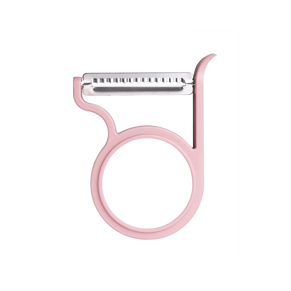 軽い力でスーッと切れるフルーツピーラー オークス LS1576 AUX【ピーラー 皮むき器 トマト 桃 キュウイ 薄皮むき ステンレス刃 燕三条 調理ツール じゃがいも 芽取り 日本製 食洗機対応】