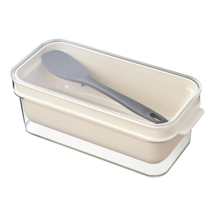 オークス ぬかどこボックス しゃもじ付き AUX LES3201【ぬか漬け 容器 1kg 漬物容器 糠漬け 水抜き 冷蔵庫 保存 日本製】