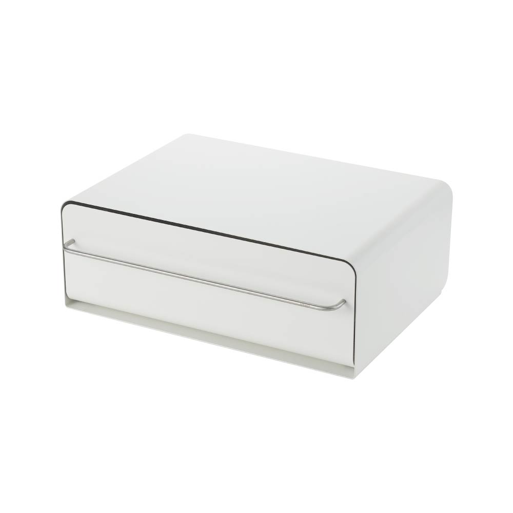 カウンタードロワー UtaU ビーワーススタイル うたう【カウンター上収納 デスク上収納 引き出し キッチン家電 電気ケトル ラック 収納ケース レターケース 卓上 キッチン小物 収納 調味料ラック 隠す キッチン収納 デスク収納】 ピュアホワイト