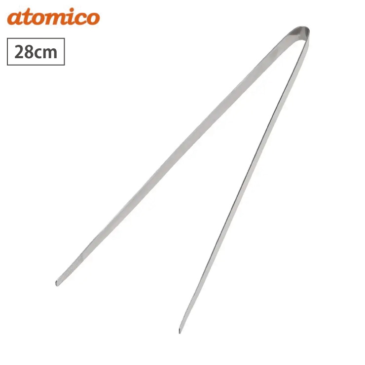 焼肉に便利な菜箸トング 28cm シービージャパン アトミコ atomico CB JAPAN【サイバシ トング 箸 ステンレス 軽量 焼肉 キャンプ アウトドア 燕三条 日本製】