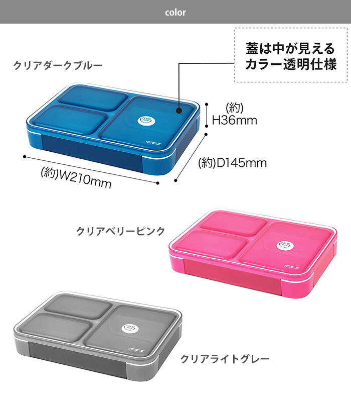 フタは中が見える透明仕様