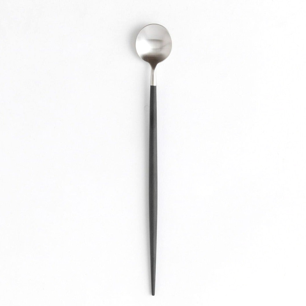 クチポール ゴア アイスクリームスプーン ブラック×シルバー Cutipol GOA GO.26【カトラリー スプーン アイス ステンレス 食器 正規品】