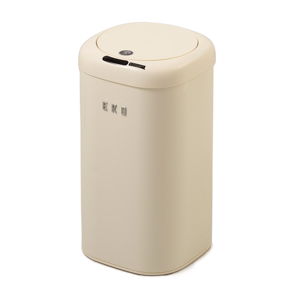 EKO モダンヴィンテージ センサービン 12L 電池 自動開閉 ゴミ箱 EK9184P-12L-VN イーケーオー【センサー式 ごみ箱 ダストボックス 12リットル 角型 ふた付き 静音 キッチン リビング 正規販売店】
