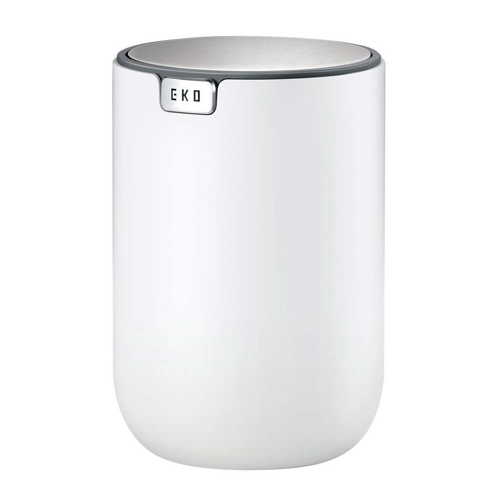 EKO テーブルトップカン 1.5L EK9206-1.5L イーケーオー【ごみ箱 ダストボックス ゴミ箱 スイング式 ミニ 卓上 デスク ごみ入れ キッチン 洗面所 トイレ】 ホワイト