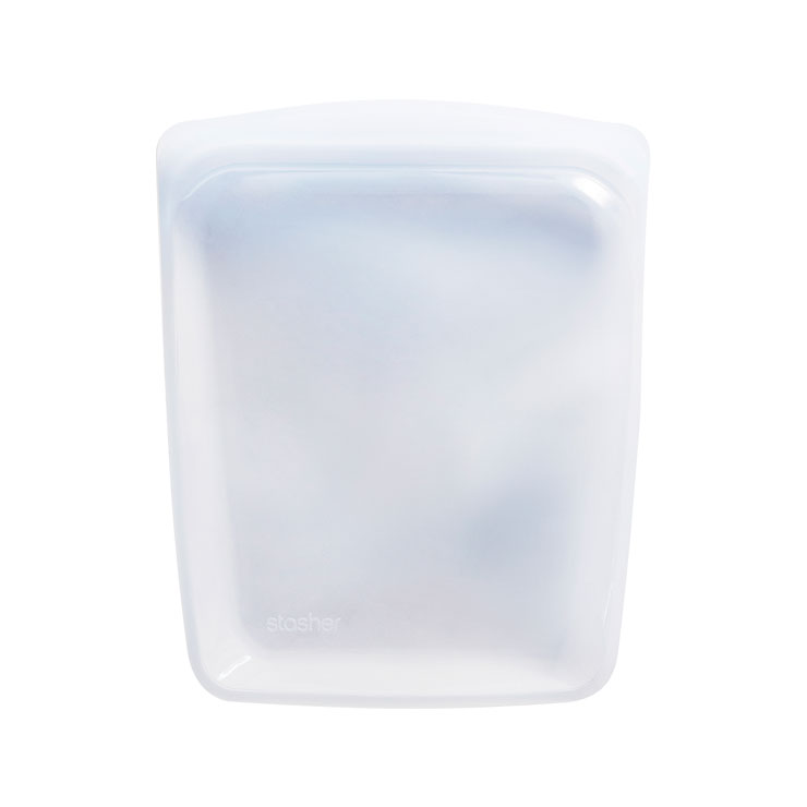 スタッシャー シリコーンバッグ EZハーフガロン 1.89L stasher EZシリーズ【シリコン 保存袋 保存容器 密閉 オーブン レンジ 食洗機対応 シリコンバッグ フリーザーバッグ ジップバッグ 低温調理 バッグ】 クリア