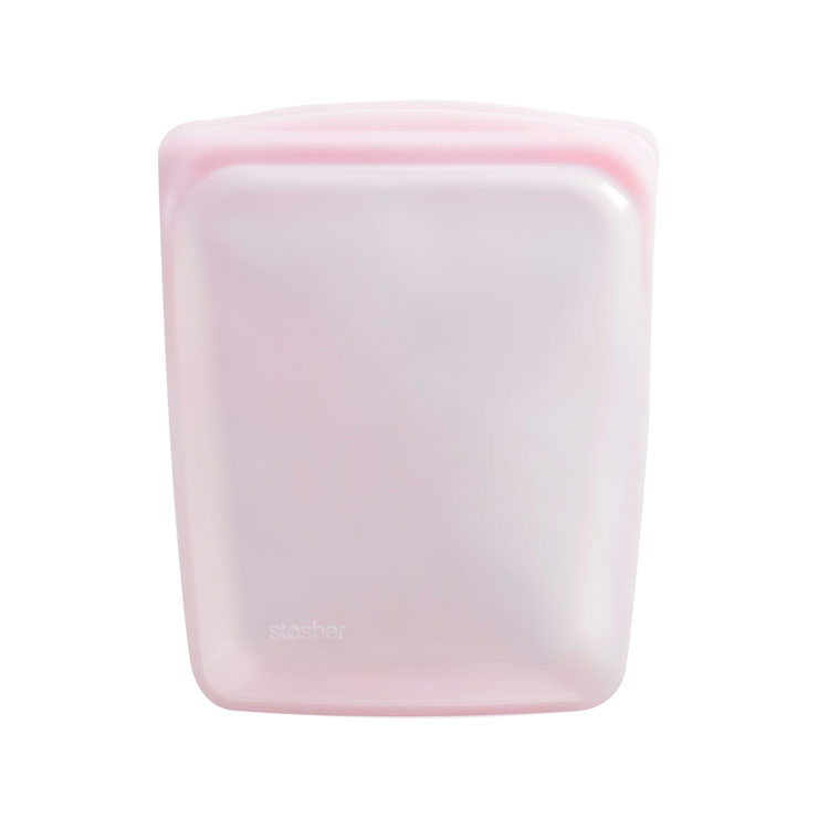 スタッシャー シリコーンバッグ EZハーフガロン 1.89L stasher EZシリーズ【シリコン 保存袋 保存容器 密閉 オーブン レンジ 食洗機対応 シリコンバッグ フリーザーバッグ ジップバッグ 低温調理 バッグ】 ピンク