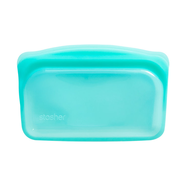 スタッシャー シリコーンバッグ EZスナック 293.5ml stasher EZシリーズ【シリコン 保存袋 保存容器 密閉 オーブン レンジ 食洗機対応 シリコンバッグ フリーザーバッグ ジップバッグ】 アクア