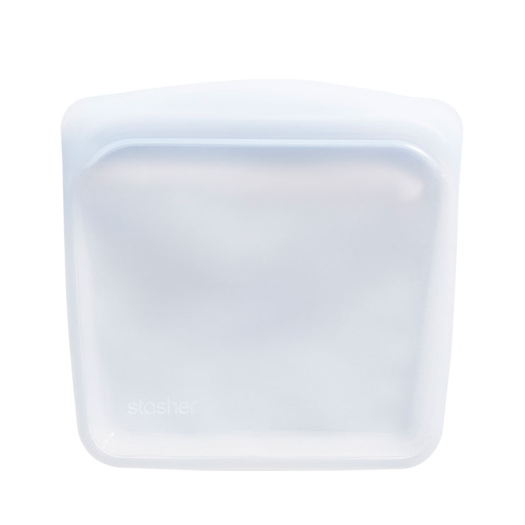 スタッシャー シリコーンバッグ EZサンドイッチ 450ml stasher EZシリーズ【シリコン 保存袋 保存容器 密閉 オーブン レンジ 食洗機対応 シリコンバッグ フリーザーバッグ ジップバッグ】 クリア