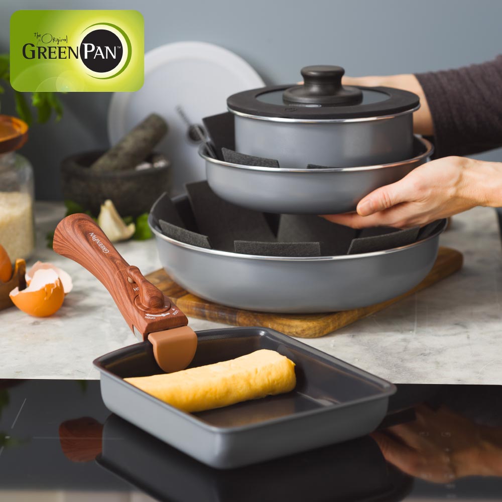 取っ手が取れるフライパン グリーンパン クリックシェフ