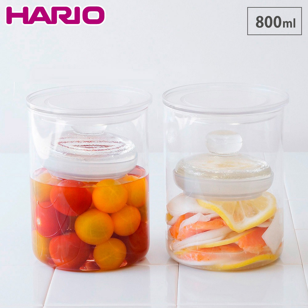 ハリオ 漬物グラス スリム HARIO TGS-800-T【漬物容器 浅漬け 保存容器 コンパクト 耐熱ガラス 電子レンジ 食洗機対応】