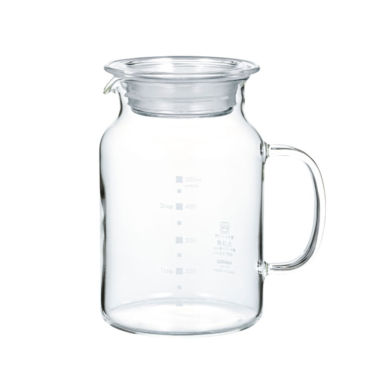 ハリオ ガラスのある生活 ガラスのたれ・ソースポット クリア 500ml HARIO GTP-500【ソースポット ガラス ドレッシング ピッチャー 耐熱ガラス 保存容器 麹作り 容器 調味料 保存 熱湯消毒 食洗機対応 日本製】