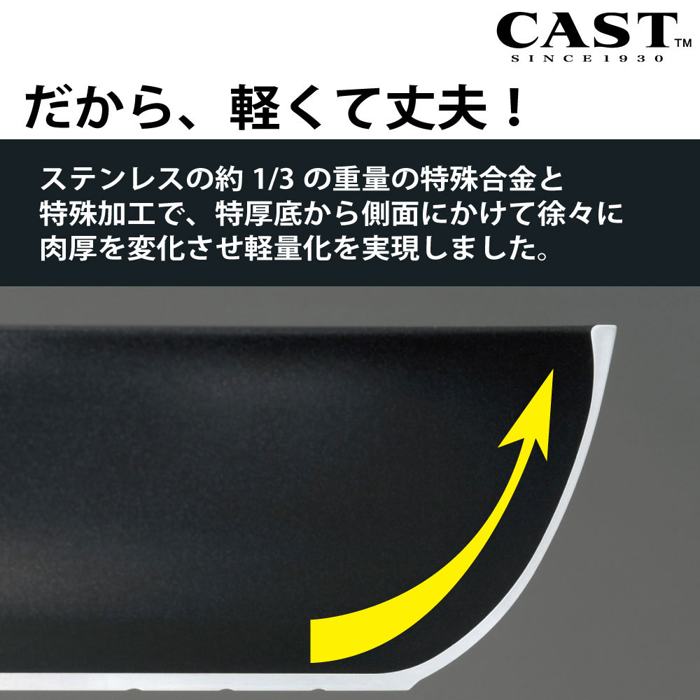 耐久性に優れた「アルミ-マグネシウム合金」を使用