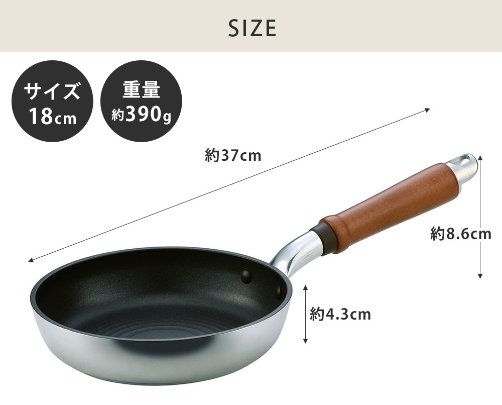 少人数の料理やお弁当作りにおすすめのフライパン18cm