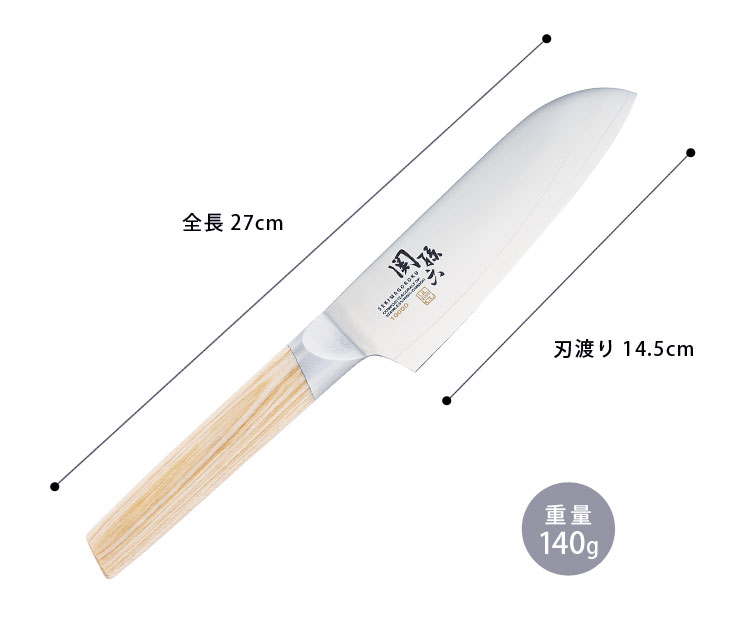 鋭い切れ味とコストを両立させ、耐久性にも優れた三層鋼の刃