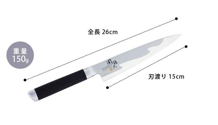 ステンレス刃物鋼にコバルトを含有させることで、耐食性、耐摩擦性、高靱性と多面的な強さを実現