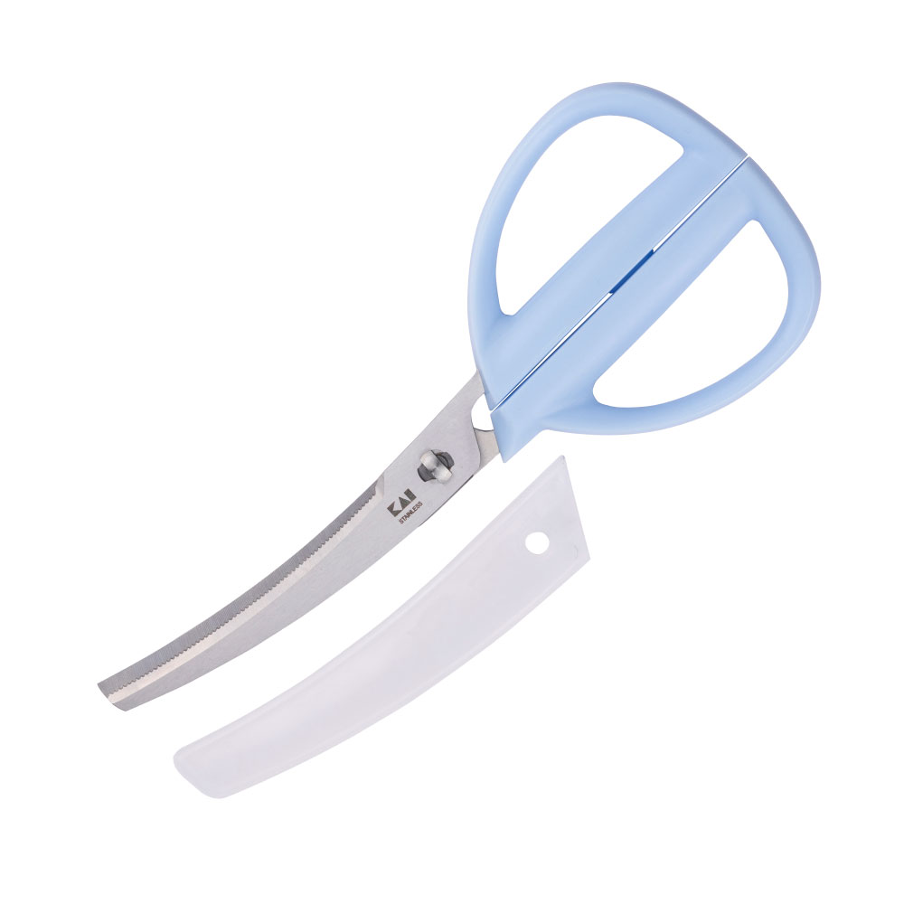 リトルシェフクラブ カーブキッチンバサミ(リトルシェフ) FG5207 貝印 KAI【はさみ キッチハサミ フードカット 子供用 キッズ 子ども用調理器具 キッチンツール】