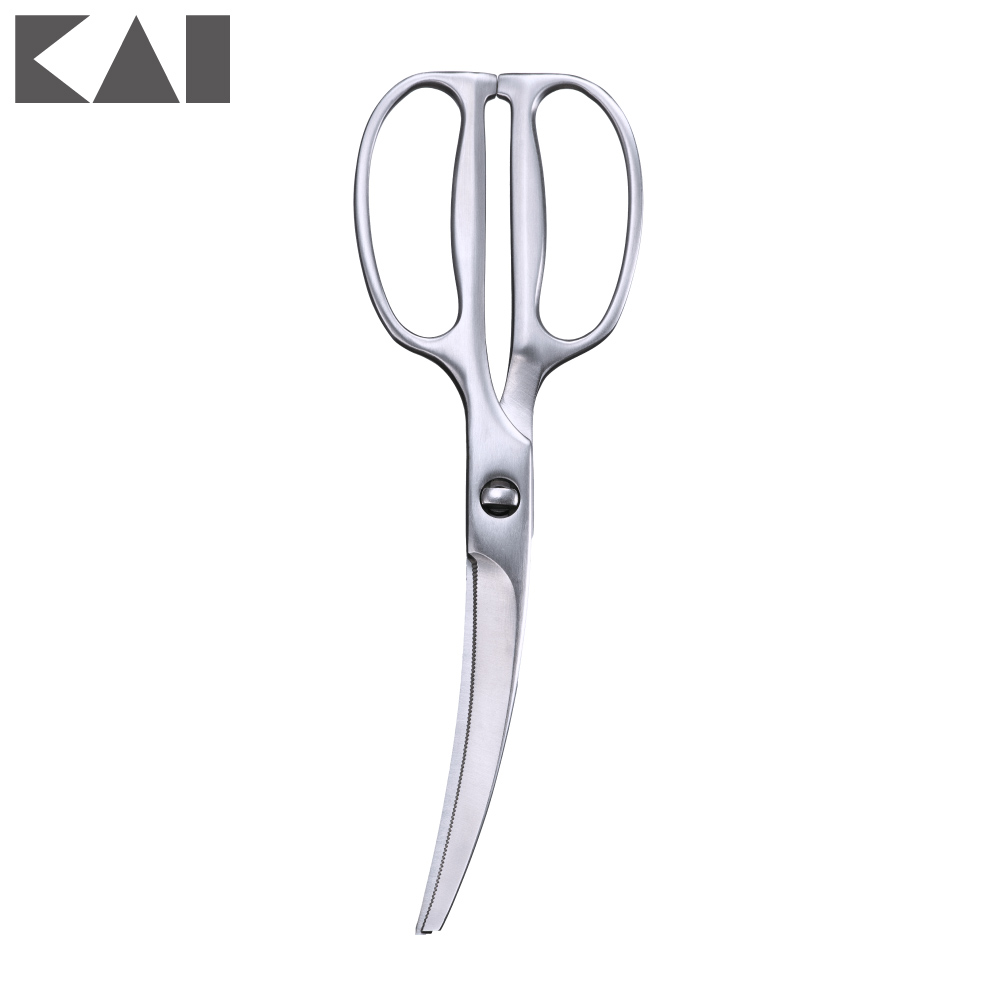 鍛造オールステンレスカーブキッチンバサミ DH4492 貝印 KAI【はさみ ハサミ 料理バサミ 料理はさみ 食材カット ステンレス 分解】