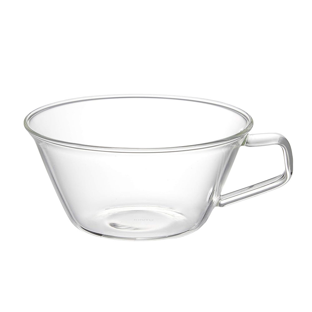 キントー キャスト ティーカップ 220ml 8437 KINTO CAST【紅茶 カップ 耐熱ガラス マグカップ ガラス 食器 電子レンジ対応 食洗機対応】