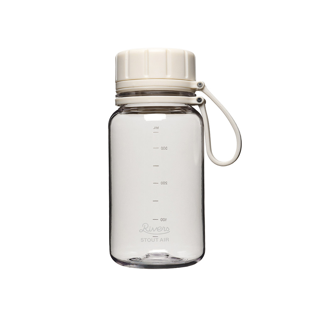 リバーズ スタウト エア 400E RIVERS【水筒 ウォーターボトル ドリンクボトル マグボトル 400ml 軽量ボトル 目盛付き スポーツ アウトドア】 オフホワイト