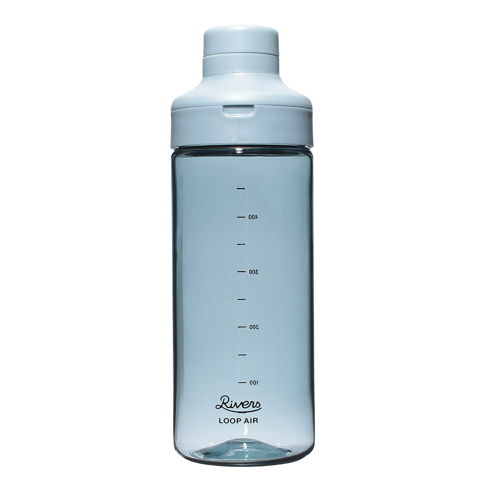 リバーズ ループ エア 500 BT012 RIVERS【水筒 500ml 常温 軽量 ボトル クリアボトル 直飲み ウォーターボトル 0.5L BPAフリー】 カデットブルー