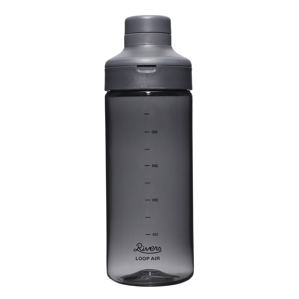 リバーズ ループ エア 500 BT012 RIVERS【水筒 500ml 常温 軽量 ボトル クリアボトル 直飲み ウォーターボトル 0.5L BPAフリー】 グレー