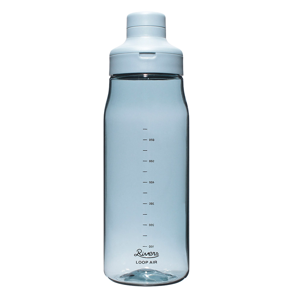 リバーズ ループ エア 850 BT013 RIVERS【水筒 850ml 常温 軽量 ボトル クリアボトル 直飲み ウォーターボトル 0.8L BPAフリー】 カデットブルー