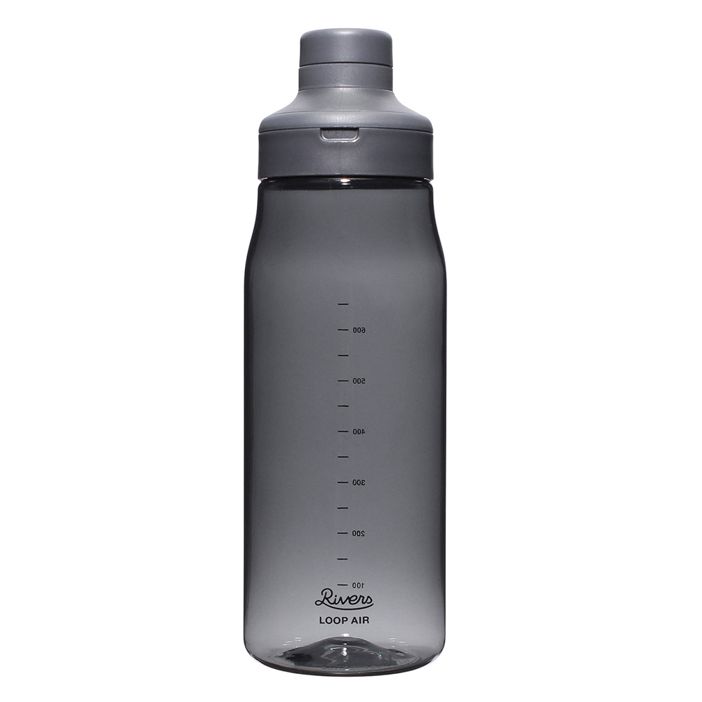 リバーズ ループ エア 850 BT013 RIVERS【水筒 850ml 常温 軽量 ボトル クリアボトル 直飲み ウォーターボトル 0.8L BPAフリー】 グレー
