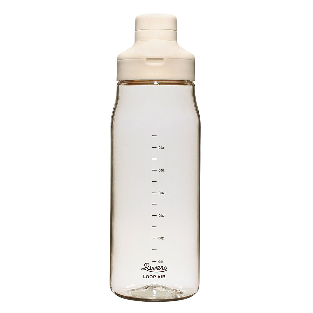リバーズ ループ エア 850 BT013 RIVERS【水筒 850ml 常温 軽量 ボトル クリアボトル 直飲み ウォーターボトル 0.8L BPAフリー】 アイボリー