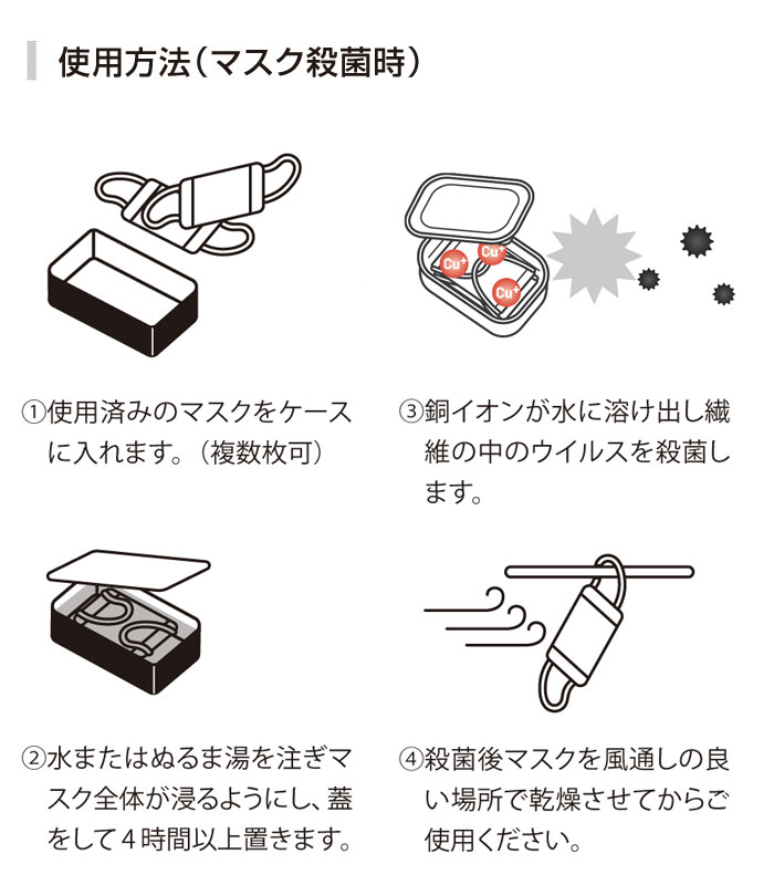 マスクの殺菌方法