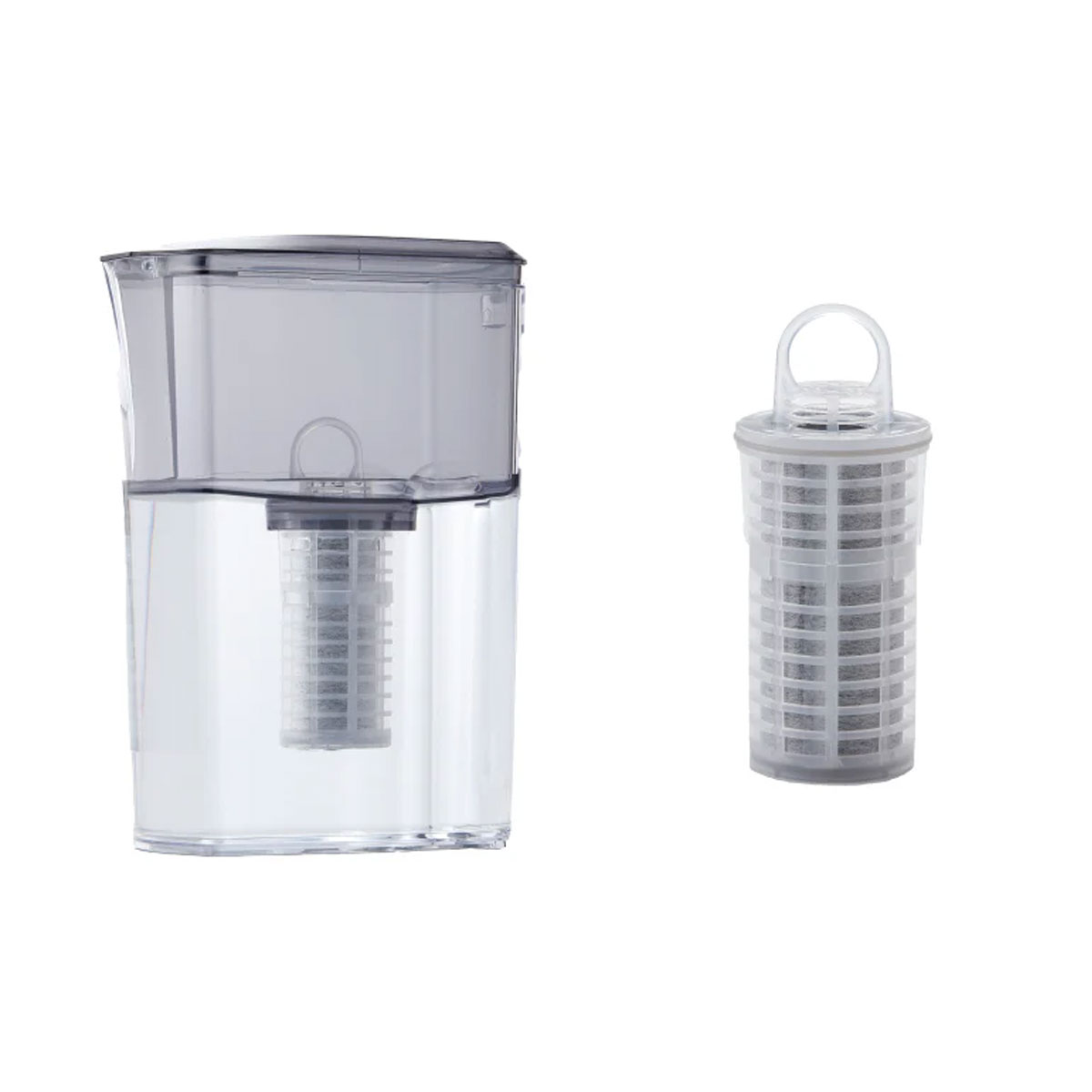 ポット型浄水器 Miz-U ミズユー フィルターカートリッジ1本付き ろ過水量 1.2L MIZ-U-FLCN01【浄水器 ポット PFOS PFOA 除去 浄水ポット 水道水 飲む 日本製】 本体＋カートリッジ1本