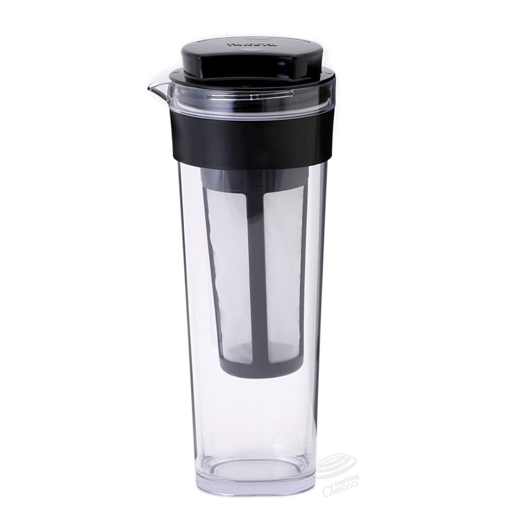 タケヤ コーヒージャグ 2 水出しコーヒーポット 1.1L【冷水筒 水出しコーヒー フィルター コールドブリュー ポット スリム 耐熱 横置き ピッチャー 洗いやすい 熱湯OK 1リットル ウォーターピッチャー 日本製】 ブラック