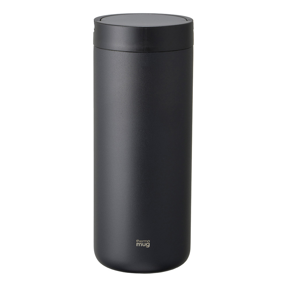 サーモマグ ランタンボトル 600ml 折りたたみハンドル 保温 保冷 ステンレス LANTERN BOTTLE【水筒 直飲み マグボトル ハンドル付き スポーツドリンク対応 マグボトル 真空2重構造 アウトドア】 ブラック