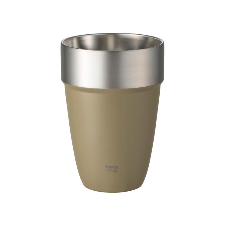 サーモマグ スタッキングタンブラー M 410ml thermomug STACKING TUMBLER ST22-41【ステンレスタンブラー 真空二重構造 タンブラー 保温 保冷 スタッキング ビールタンブラー】 サンド