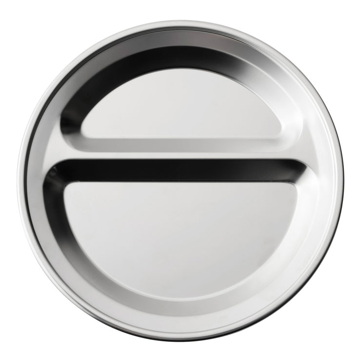 サーモマグ ランチプレート ラウンド thermo mug x TSUBAME LUNCH PLATE ROUND T-LPR22【皿 プレート 仕切り ステンレス 仕切りプレート 丸 20cm 日本製 燕三条】 シルバー