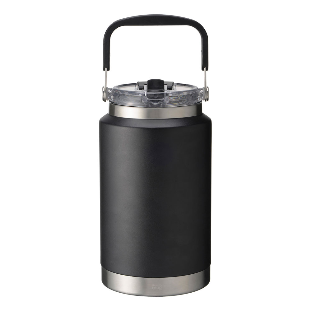 サーモマグ トーラス 1.5L 保冷専用 ストロー 水筒 ハンドル付き TORUS thermomug TO24-150【保冷 ジャグ ピッチャー ステンレス 氷入れ アイスペール キャンプ 1500ml 大容量 アウトドア 持ち運び】 ブラック