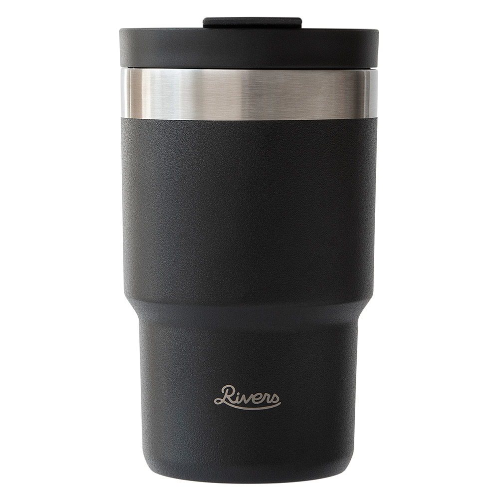 リバーズ ウォールマグ シェイド 300ml RIVERS TM013【蓋付きタンブラー ステンレス ボトル タンブラー 蓋付き こぼれない 保温 保冷 持ち運び コーヒー 魔法瓶 水筒 直飲み 0.3L】 ブラック