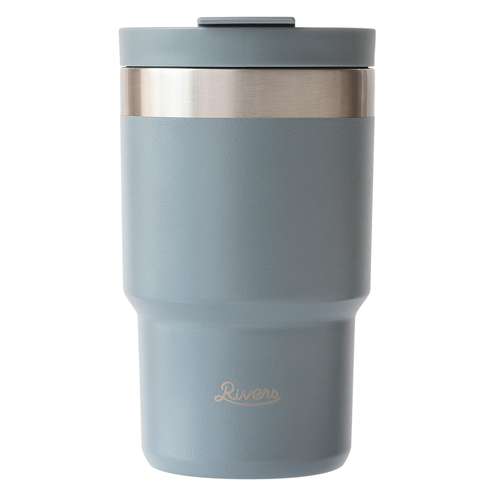 リバーズ ウォールマグ シェイド 300ml RIVERS TM013【蓋付きタンブラー ステンレス ボトル タンブラー 蓋付き こぼれない 保温 保冷 持ち運び コーヒー 魔法瓶 水筒 直飲み 0.3L】 アッシュブルー