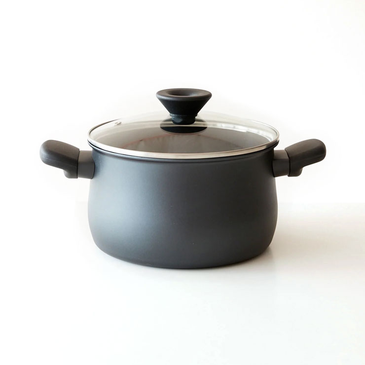 マイヤー ミッドナイト 両手鍋 20cm IH対応 MEYER Midnight MNH-W20【鍋 両手なべ IH ガス 両用 硬質アルマイト】