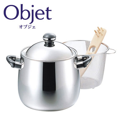 オブジェ,objet,宮崎製作所,miyaco,ステンレス,パスタポット