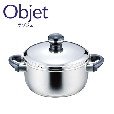 オブジェ,objet,宮崎製作所,miyaco,ステンレス,両手鍋