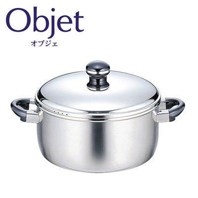 オブジェ,objet,宮崎製作所,miyaco,ステンレス,両手鍋