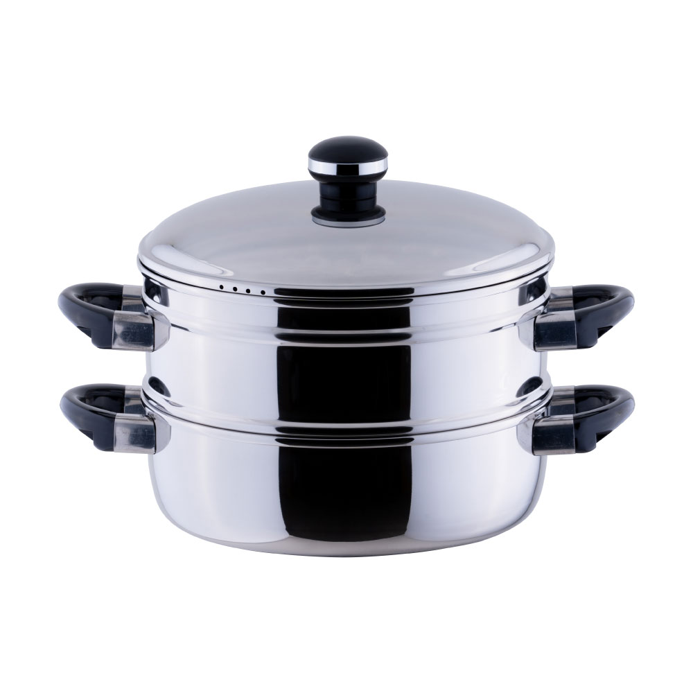 オブジェ 蒸し器 22cm 宮崎製作所 OJ-7-6【鍋 両手鍋 浅型 IH対応 IH 100V 200V Objet 22cm ステンレス 日本製】