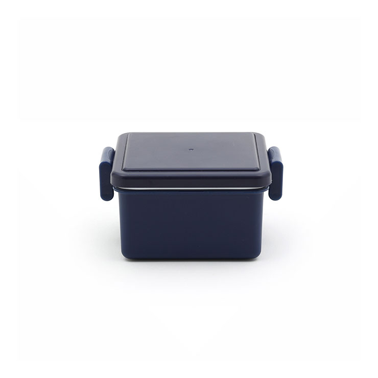 ジェルクール スクエア S 220ml イージークリップ 保冷剤一体型ランチボックス 三好製作所 GEL-COOL square S【お弁当箱 1段 保冷剤付き デザート入れ フルーツケース】 ベリーブルー